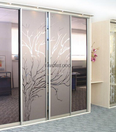 Шкафы купе пескоструем №4